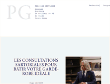 Tablet Screenshot of parisiangentleman.fr